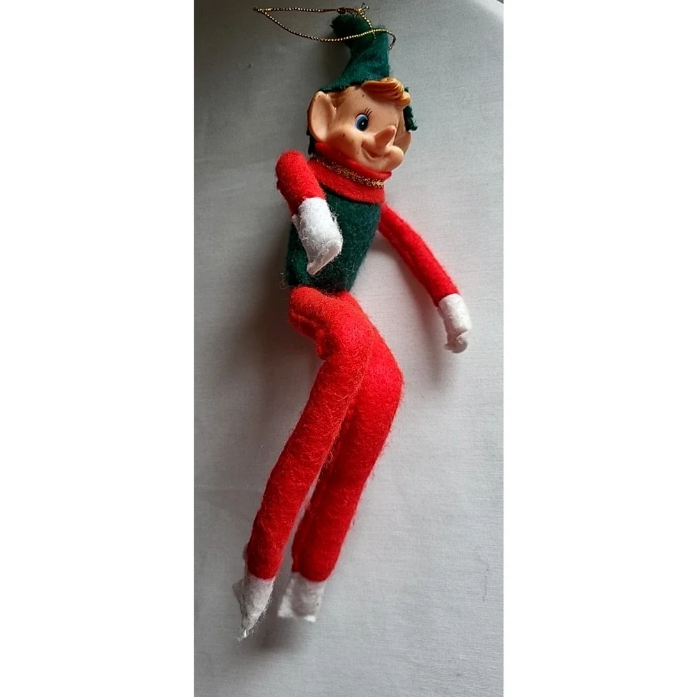 VTG Classic Knee-Hugger Elf On A Shelf Pixie Christmas Holiday Decoration 12
